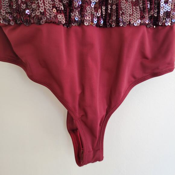 Michael Costello x Revolve Penelope Bodysuit Sequin Open Back Sexy Women XS - Picture 7 of 14